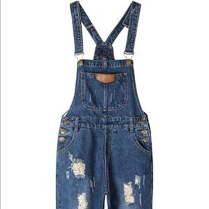 Women’s Adjustable Strap Denim Overalls NWT